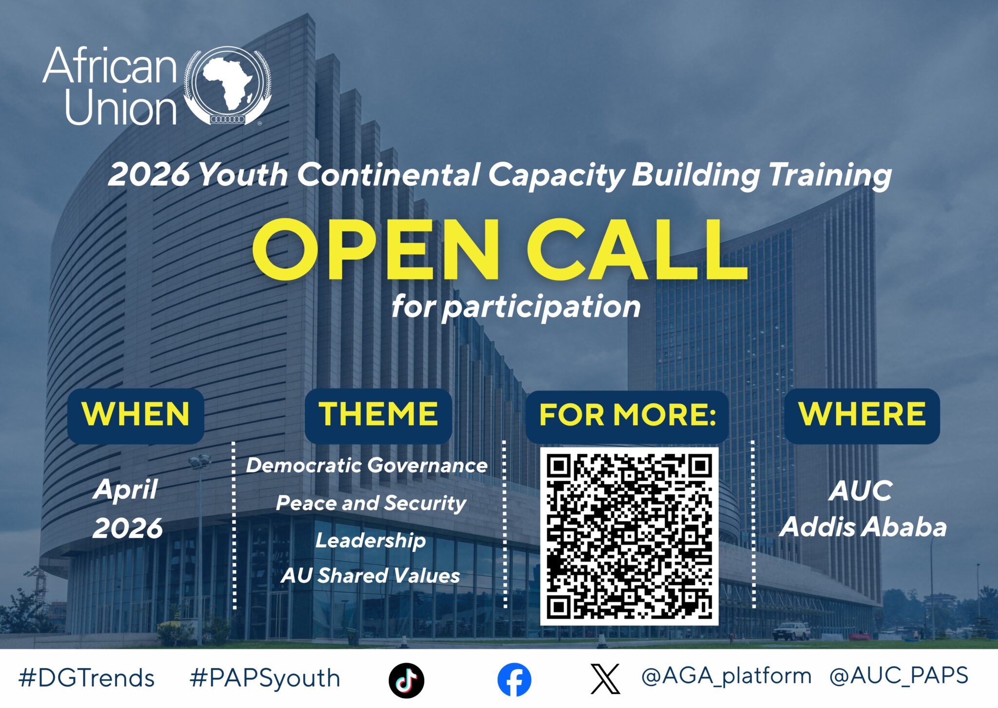 AU Opens Applications for Fully Funded Youth Capacity Building Program ...